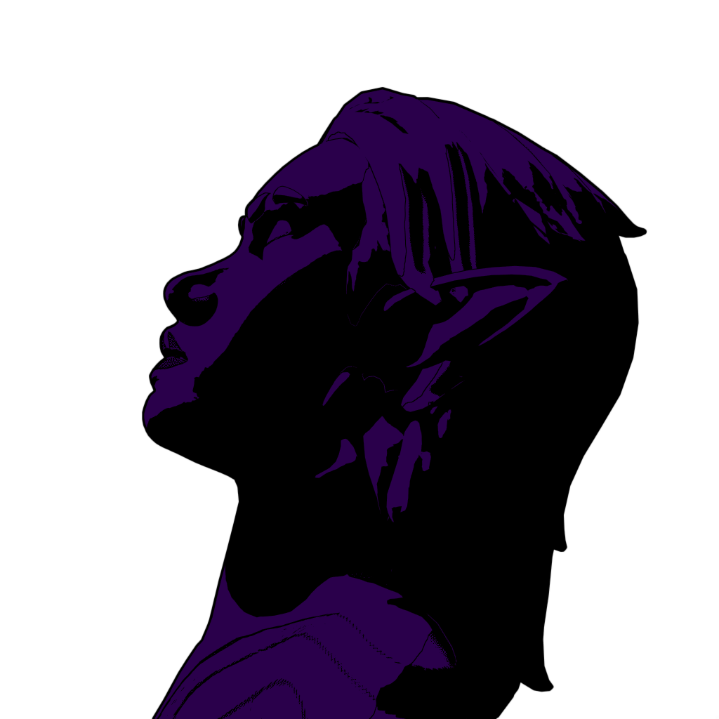 Silhouette of Żilliletha looking upward